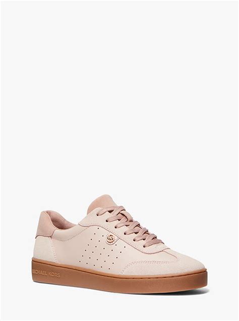 michael michael kors scotty leather sneaker|michael kors sneakers clearance.